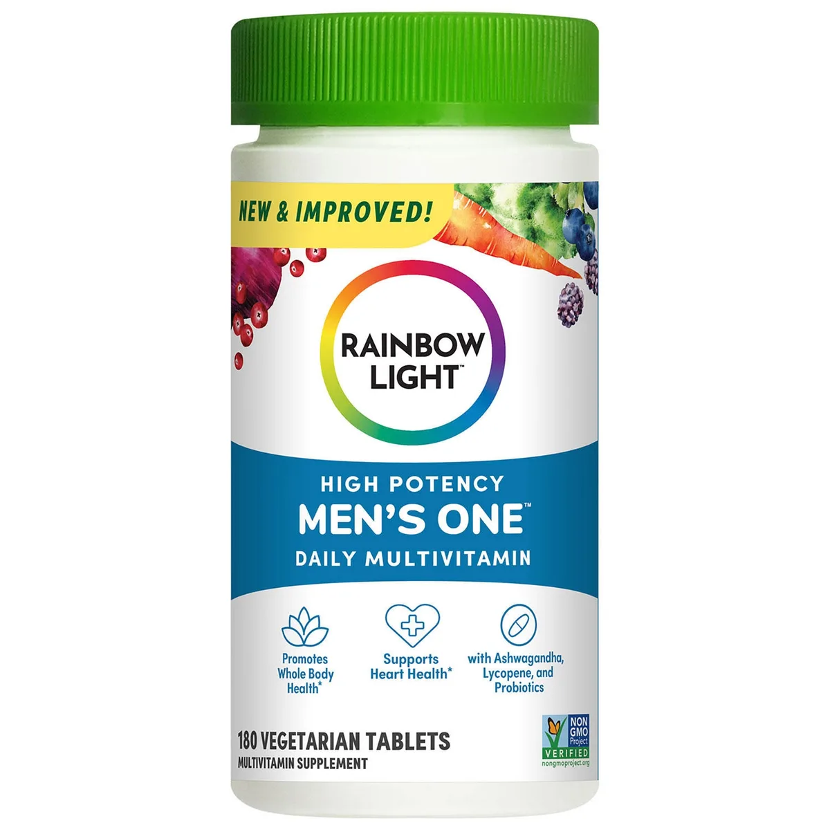 Rainbow Light Men's One Multivitamin Tablet Plus Superfoods & Probiotics 180 ct.