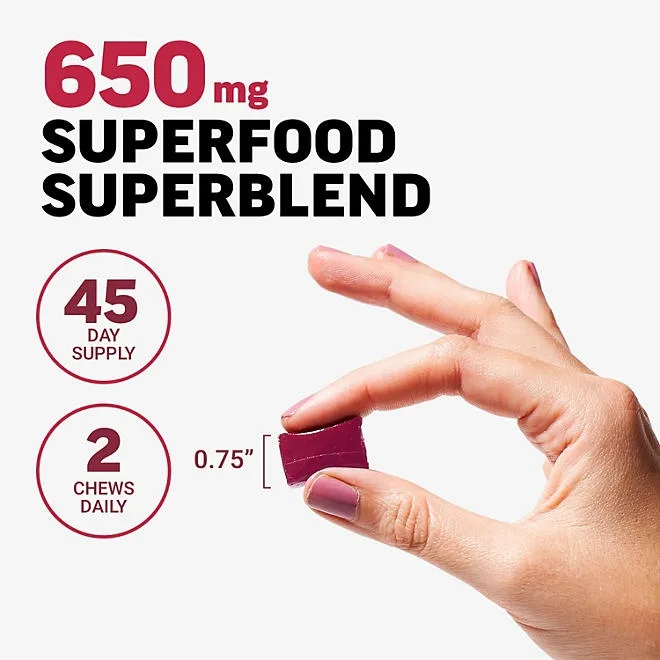 Force Factor Total Beets Soft Chews, A&ccedilai Berry, 90 ct. 4