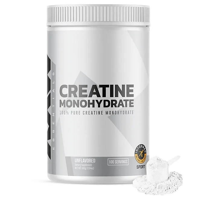 RAW Nutrition Creatine Monohydrate Powder, Unflavored, 510g 100 Servings 2