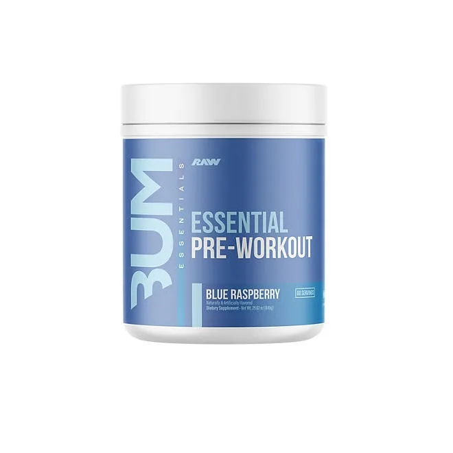 RAW Nutrition CBUM Essential Pre Workout Powder, Blue Raspberry, 1.78 lbs. 2