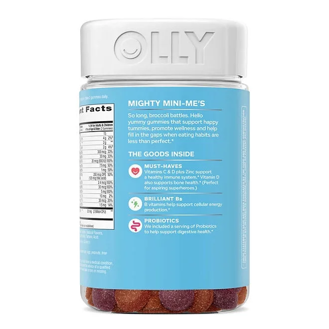 OLLY Kids Multivitamin + Probiotic Gummy, Berry, 160 ct. 5