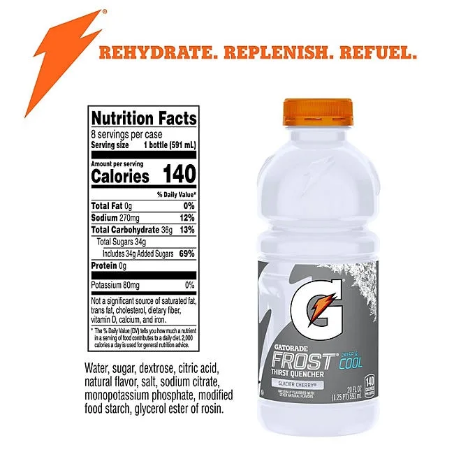 Gatorade Frost Thirst Quencher, Variety Pack 20 fl. oz., 24 pk. 4