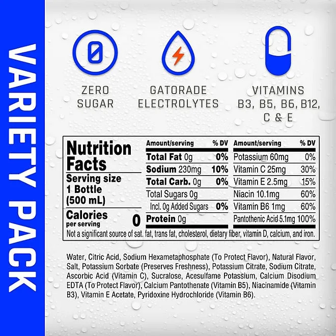 Propel Zero Water Variety Pack 16.9 fl. oz., 24 pk. 3
