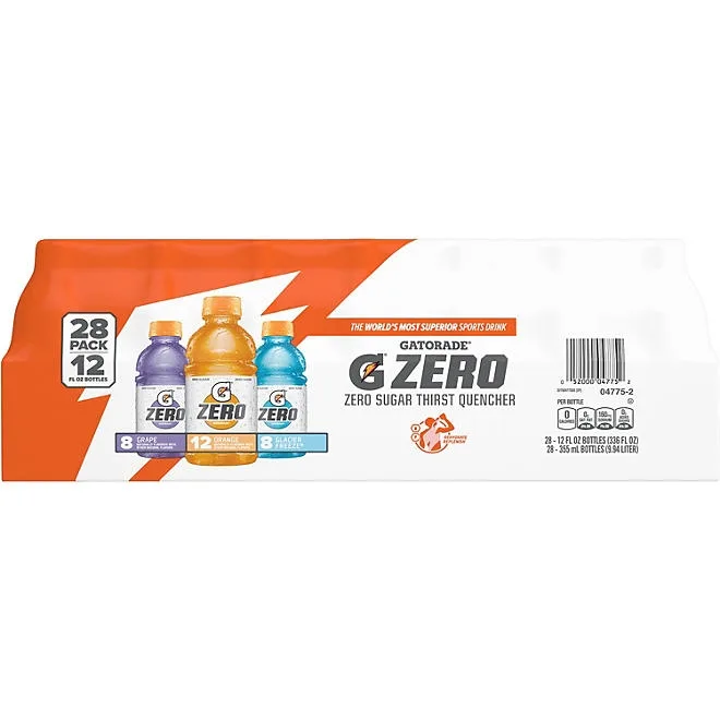 Gatorade Zero Sugar Thirst Quencher, Variety Pack 12 fl. oz., 28 pk. 2