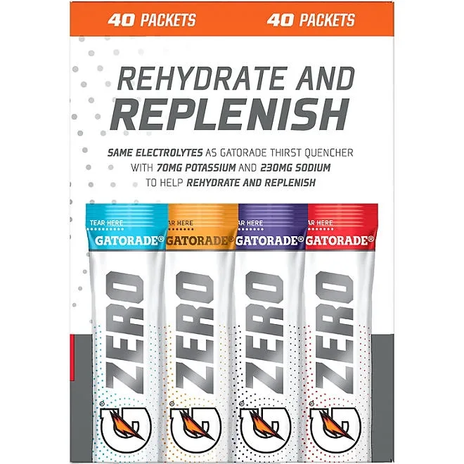 Gatorade G Zero Powder Variety Pack 40 pk. 5