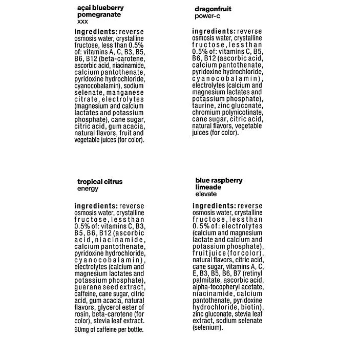 Glaceau Vitaminwater Variety Pack Nutrient Enhanced Water 16.9 fl. oz., 18 pk. 4