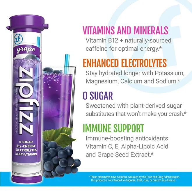 Zipfizz Energy Multi-Vitamin Hydration Drink Mix, Combo Pack, 30 ct. 5