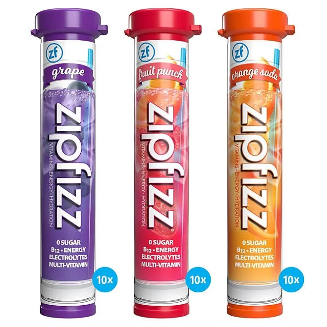 Zipfizz Energy Multi-Vitamin Hydration Drink Mix, Combo Pack, 30 ct. 4