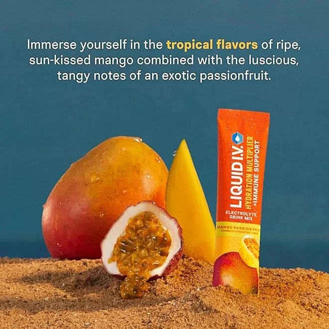 Liquid IV Immune Mango Passion Fruit 0.56 oz., 26 pk. 5