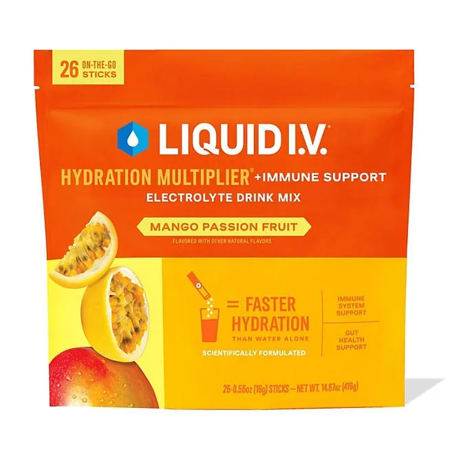 Liquid IV Immune Mango Passion Fruit 0.56 oz., 26 pk. 2