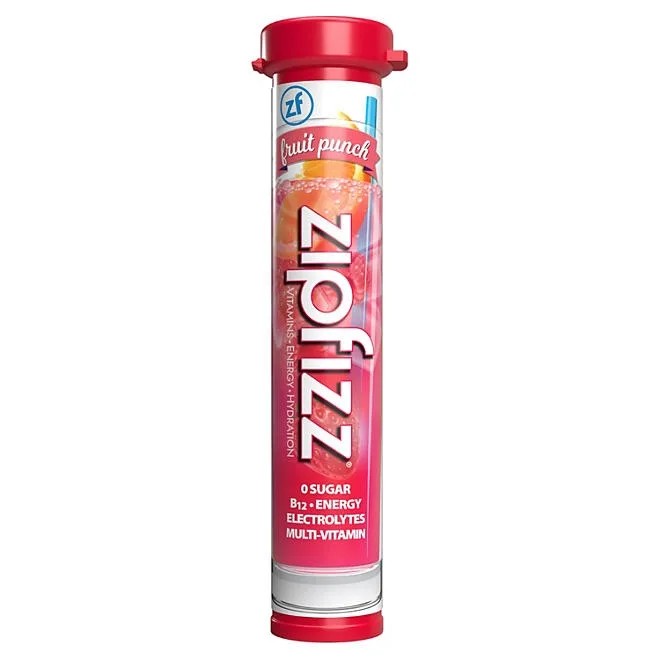 Zipfizz Energy Multi-Vitamin Hydration Drink Mix, Fruit Punch, 20 ct. 4