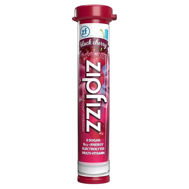 Zipfizz Energy Multi-Vitamin Hydration Drink Mix, Black Cherry, 20 ct. 4
