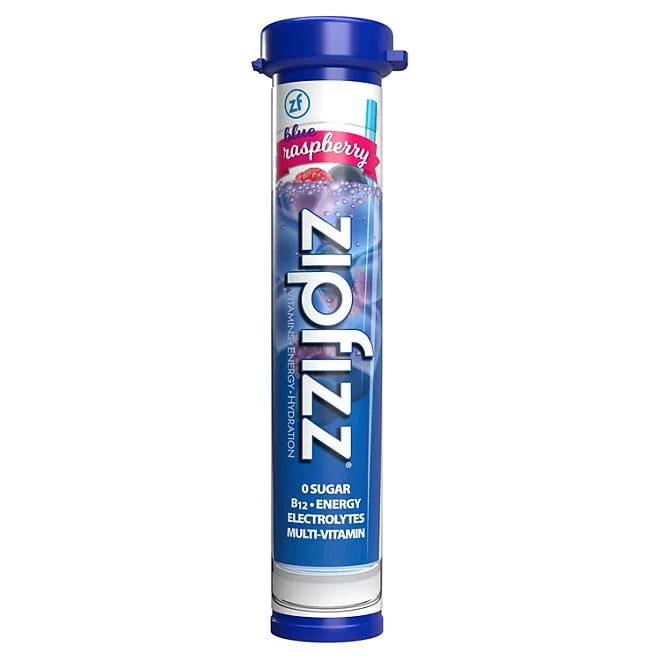 Zipfizz Energy Multi-Vitamin Hydration Drink Mix, Blue Raspberry, 20 ct. 4