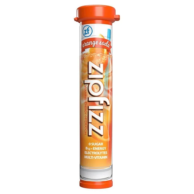 Zipfizz Energy Multi-Vitamin Hydration Drink Mix, Orange Soda, 20 ct. 4