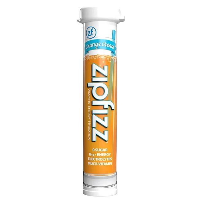 Zipfizz Energy Multi-Vitamin Hydration Drink Mix, Orange Cream, 20 ct. 4