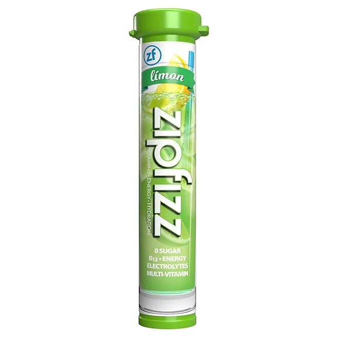 Zipfizz Energy Multi-Vitamin Hydration Drink Mix, Limon, 20 ct. 4