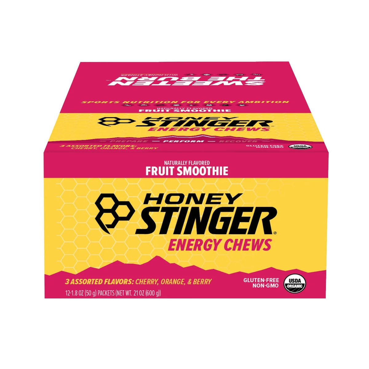 Honey Stinger Energy Chews, Fruit Smoothie Flavor, 12 ct.
