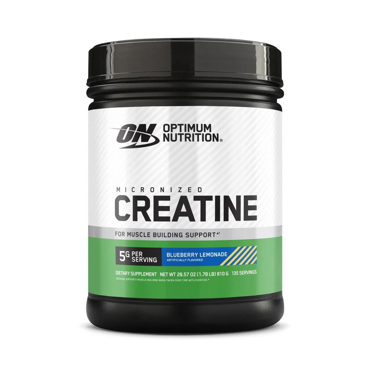 Optimum Nutrition, Micronized Creatine, Blueberry Lemonade, 1.78 lbs.