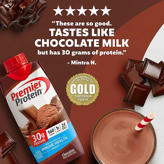 Premier Protein 30g High Protein Shake, Chocolate, 11 fl. oz., 15 pk. 4