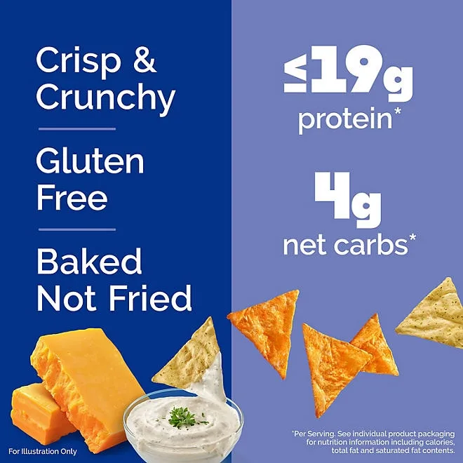 Quest Tortilla Style 18-19g Protein Chip Variety Pack, Nacho Cheese & Ranch, 14 ct. 5