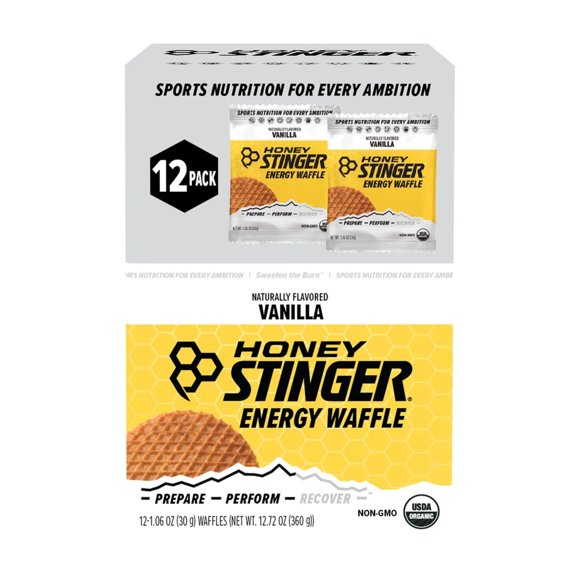 Honey Stinger Vanilla Waffle Organic Healthy Snack (12ct.)