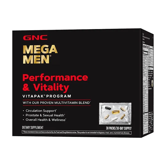 GNC Mega Men Performance and Vitality Vitapak Program, 30 ct. 2