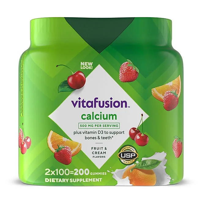 Vitafusion Calcium + D3 Vitamin Gummies, 200 ct. 2