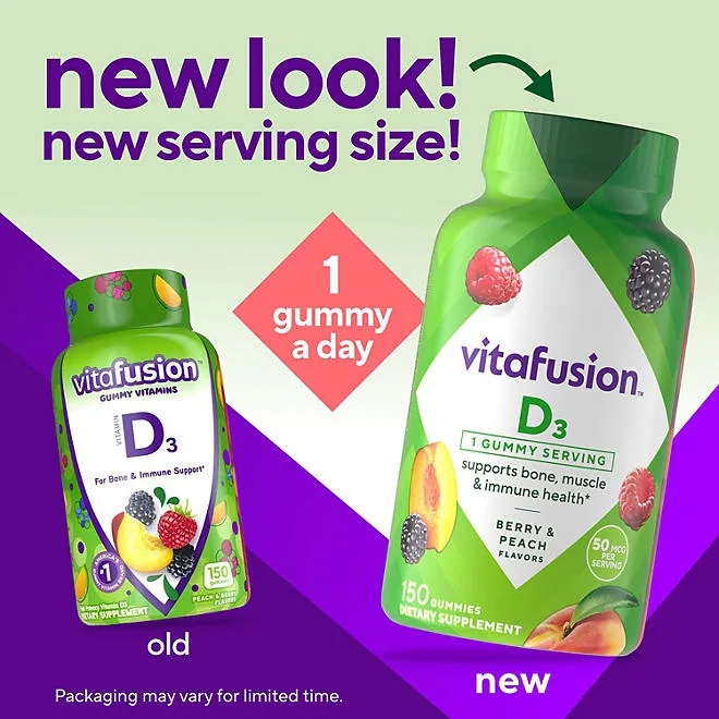 Vitafusion Vitamin D3 Gummy Vitamins, 150 ct. 4