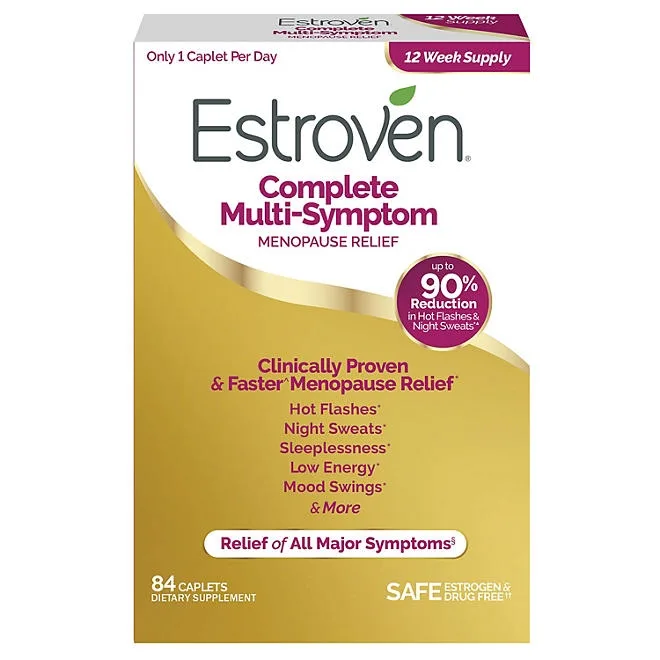Estroven Complete Multi-Symptom Menopause Relief Caplets 84 ct. 2
