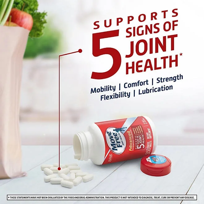 Move Free Advanced Glucosamine Joint Health Support Supplement Tablets, 200 ct. 3
