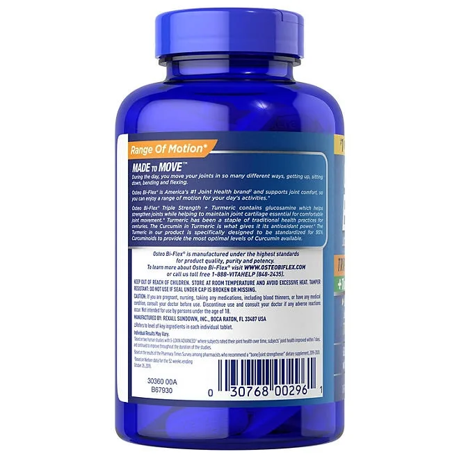 Osteo Bi-Flex Triple Strength + Turmeric 220 ct. 3
