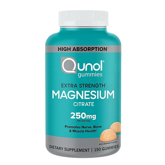 Qunol Extra Strength Magnesium Citrate High Absorption Gummies, 250 mg 150 ct. 2