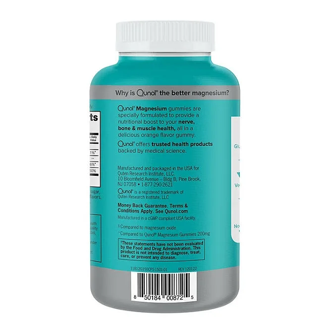 Qunol Extra Strength Magnesium Citrate High Absorption Gummies, 250 mg 150 ct. 4