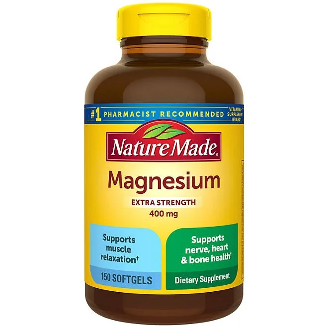 Nature Made Magnesium Oxide 400mg Softgels, 150 ct. 2