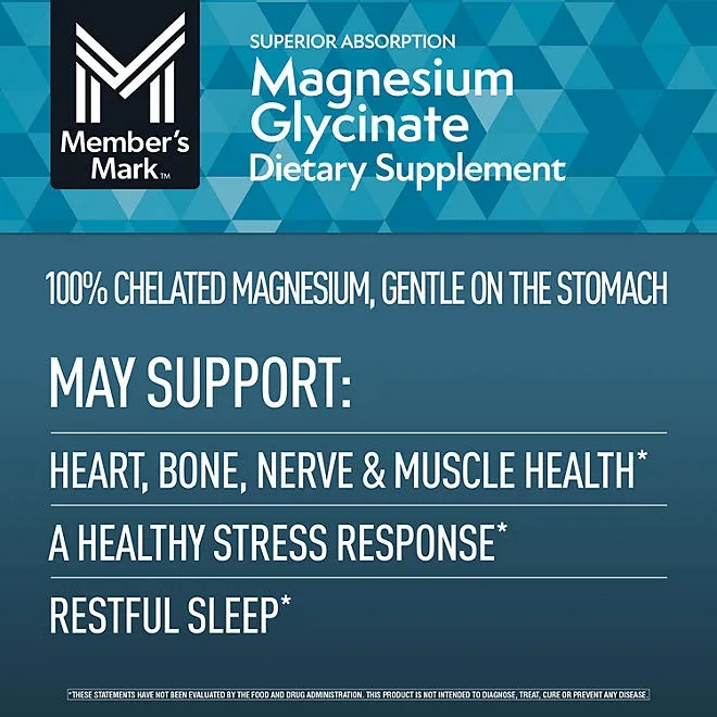 Member's Mark Magnesium Glycinate with L-Theanine Tablets, 180 ct. 5