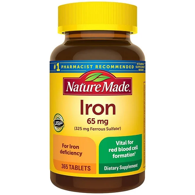 Nature Made Iron 65 mg Tablets, 365 ct. 2