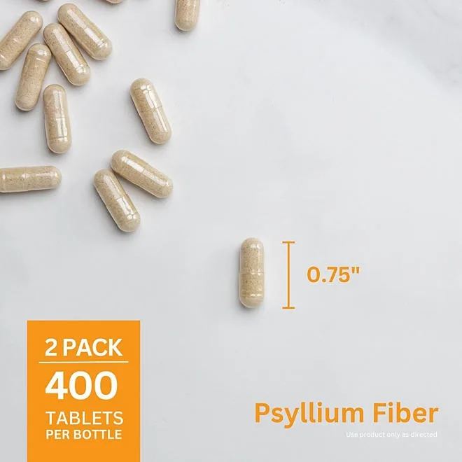 Member's Mark 100% Psyllium Husk Fiber Capsules, 800 ct. 4