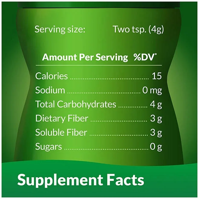 Benefiber Daily Prebiotic Fiber Supplement Powder, Unflavored, 28.9 oz. 3