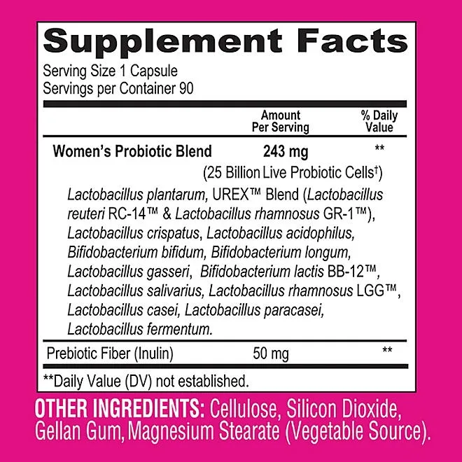 Member's Mark Women's Daily Probiotic Capsules, 90 ct. 3