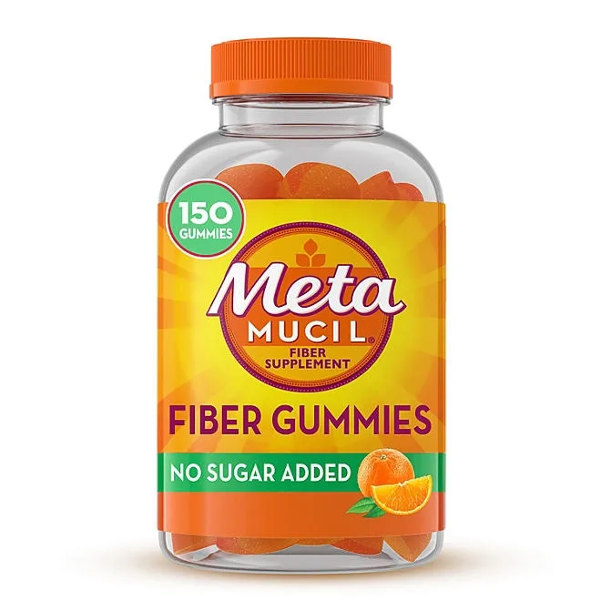 Metamucil Fiber Sugar-Free Gummies, Orange, 150 ct. 2