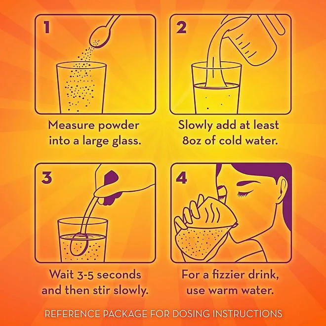 Metamucil Sparkling Fiber Powder, Citrus, 43oz. 4