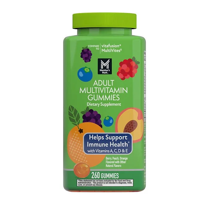 Member's Mark Adult Multivitamin Gummies, Assorted Fruit Flavors, 260 ct. 2