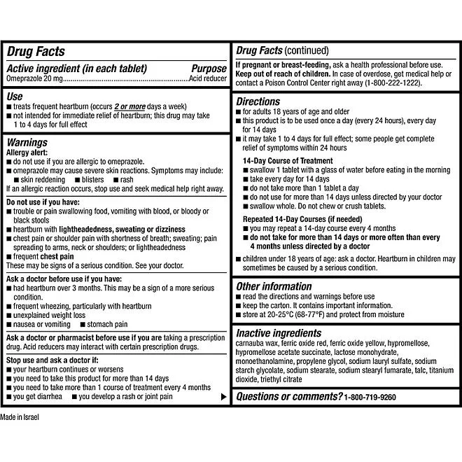 Member's Mark Omeprazole Delayed Release Tablets, 20 mg, 42 ct. 3