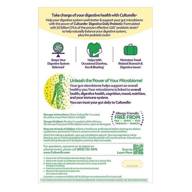 Culturelle Digestive Daily Probiotics Capsules, 80 ct. 3