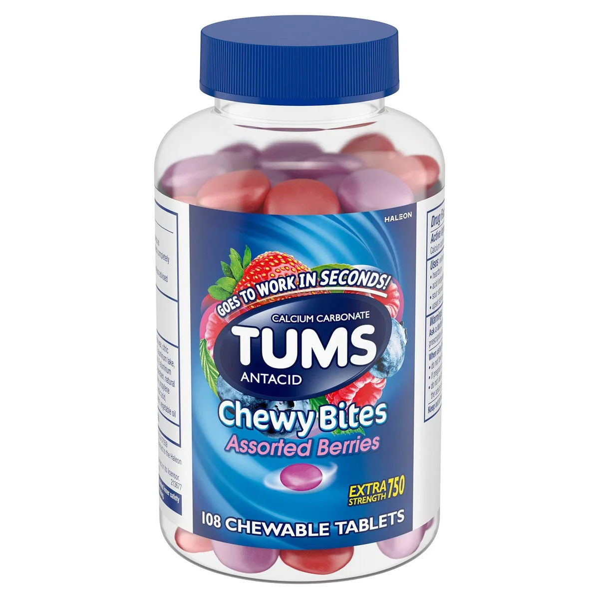 TUMS Chewy Bites, Assorted Berries, 108 ct.