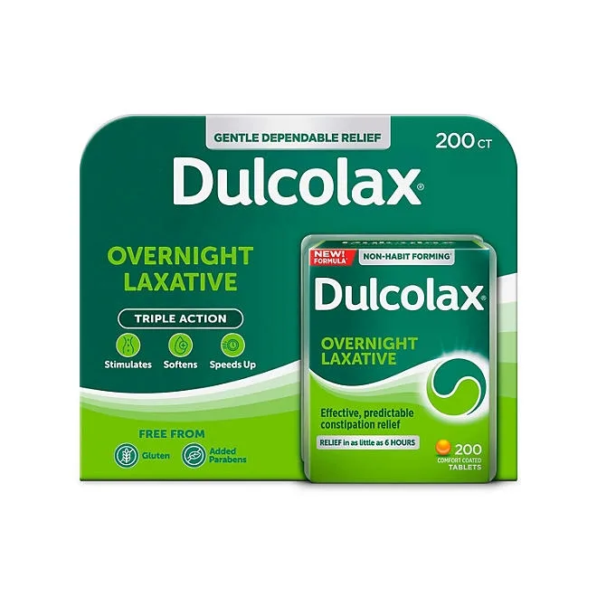 Dulcolax Comfort-Coated Laxative Tablets, 200 ct. 2