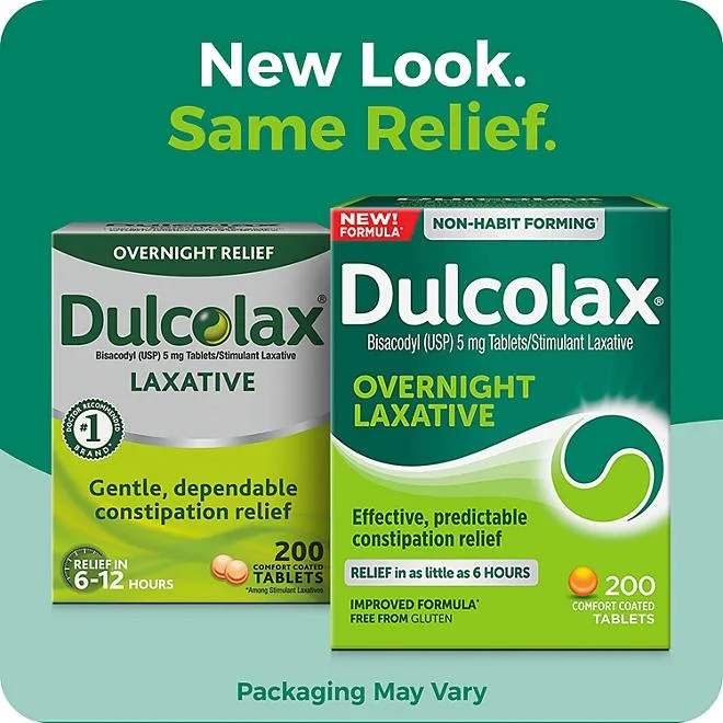 Dulcolax Comfort-Coated Laxative Tablets, 200 ct. 3