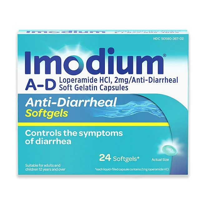 Imodium Anti-Diarrheal Softgels, 24 ct. 2