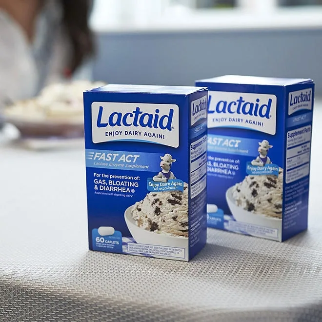 Lactaid Fast Act Lactose Intolerance Caplets, 120 ct. 5