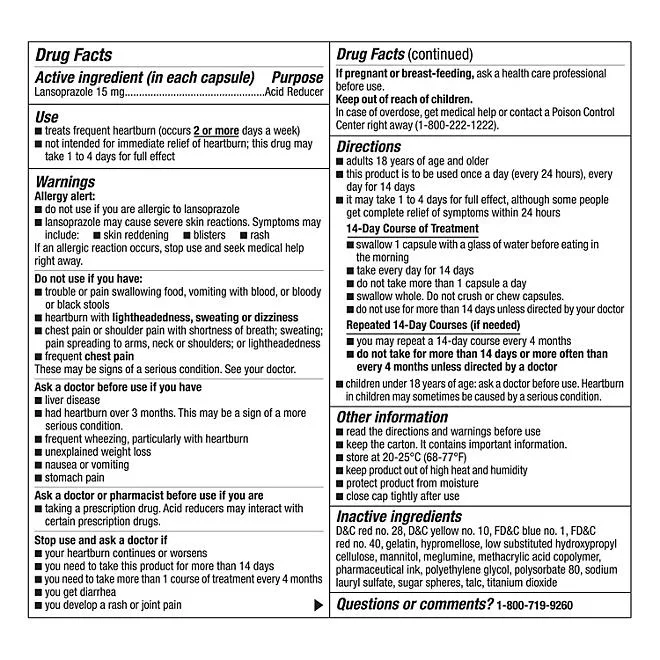 Members Mark Lansoprazole Delayed Release Capsules, 15 mg, 42 ct. 3